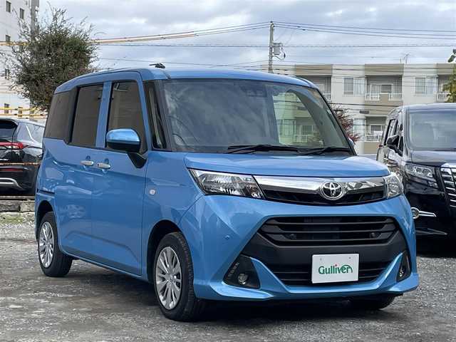 トヨタ タンク X S 東京都 2019(平31)年 3.3万km ファインブルーマイカメタリック 純正SDナビ(NDCD-W66)/ (Bluetooth/ワンセグTV)/前方ドライブレコーダー/ビルトインETC/片側パワースライドドア/スマートアシストII/・衝突回避支援ブレーキ機能/・誤発進抑制制御機能/・車線逸脱機能/・先行車発進お知らせ機能/横滑り防止装置/スマートキー/オートライト/純正フロアマット/スペアキー1本/保証書/取扱説明書