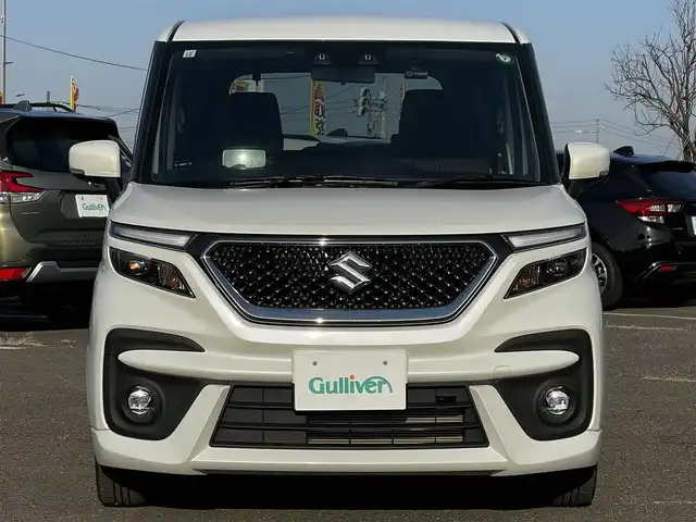 スズキ ソリオ バンディット HV MV 道央・札幌 2024(令6)年 1.5万km ピュアホワイトP ４WD/社外メモリーナビ/AM/FM/BT/スズキセーフティサポート/衝突被害軽減ブレーキ/横滑り防止装置/レーダークルーズコントロール/レーンキープアシスト/クリアランスソナー/バックカメラ/ETC/ドライブレコーダー/アイドリングストップ/両側パワースライドドア/前席シートヒーター/革巻きステアリング/ステアリングリモコン/プッシュスタート/スマートキー/LEDヘッドライト/オートライト/オートマチックハイビーム/フォグランプ/電動格納ミラー/ヒーテッドドアミラー/ウィンカーミラー/社外フロアマット/スペアキー