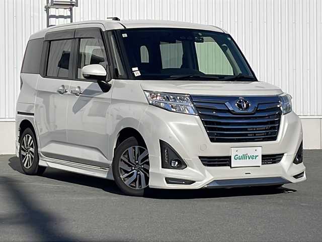 トヨタ ルーミー カスタムG 三重県 2019(令1)年 4.3万km パールホワイトⅢ 純正ＳＤナビ/バックカメラ/前後ドラレコ/両側パワースライドドア/シートヒーター/ＥＴＣ/クルーズコントロール/レーンキープアシスト/リヤクリアランスソナー/アイドリングストップ/衝突被害軽減システム/ステアリングリモコン/ＬＥＤライト/オートライト/オートマチックハイビーム/フォグランプ/モデリスタエアロ/フルセグTV/CD/DVD/SD/Bluetooth/禁煙車