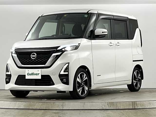 日産 ルークス HWS Gターボ プロパイロットED 愛知県 2020(令2)年 4.6万km ホワイトパール ターボ車　/プロパイロット/パナソニック　ストラーダ１０インチナビ　/CD/DVD/Bluetooth/フルセグ　/アラウンドビューモニター　/バックカメラ　/オートブレーキホールド/後席サーキュレーター/両側パワースライドドア　/前後コーナーセンサー　/前後ドライブレコーダー　/レーダークルーズコントロール　/ビルドインＥＴＣ　/スマートキー/プッシュスタート/オートエアコン/オートライト/LEDヘッドライト/ベンチシート/ABS/レーンキープアシスト/横滑り防止装置/盗難防止装置