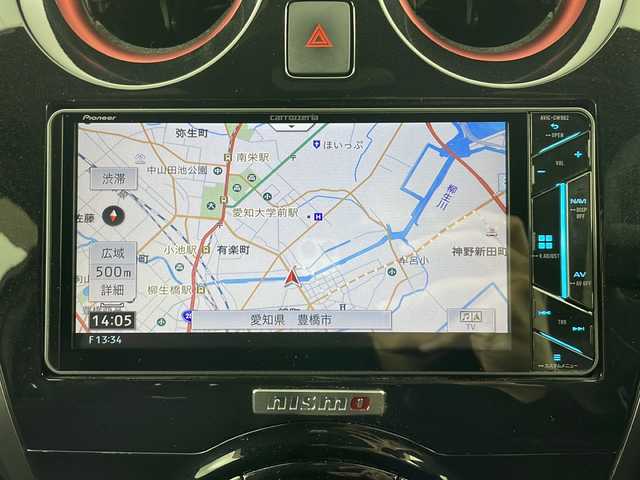 日産 ノート e－パワー ニスモ 愛知県 2018(平30)年 5万km スーパーブラック ワンオーナー/社外ナビ【AVIC-CW902】/・(CD/DVD/BT/フルセグ/AM/FM)/バックカメラ/衝突軽減システム/レーンキープアシスト/前後ドライブレコーダー/ETC2.0/純正15インチAW/LEDヘッドライト/前後コーナーセンサー/革巻きステアリング/ドアバイザー/スマートキー