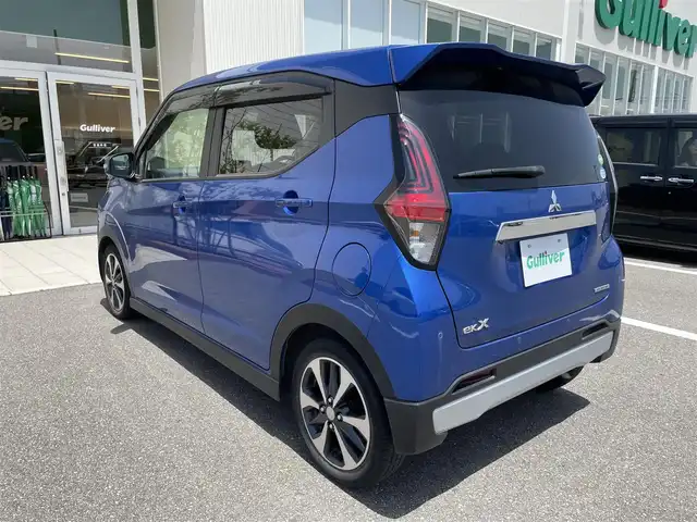 三菱 ｅＫクロス G 石川県 2020(令2)年 3.5万km ライトニングブルーマイカ ワンオーナー/純正9型ナビ/フルセグTV/LEDヘッドライト/ドライブレコーダー/インテリキー/プッシュスタート/レーダーブレーキ/シートヒーター/純正アルミホイール/電動ミラー/オートライト/オートエアコン