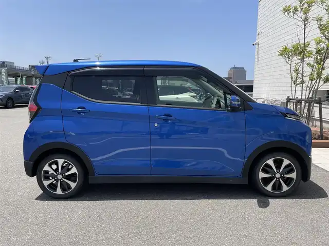 三菱 ｅＫクロス G 石川県 2020(令2)年 3.5万km ライトニングブルーマイカ ワンオーナー/純正9型ナビ/フルセグTV/LEDヘッドライト/ドライブレコーダー/インテリキー/プッシュスタート/レーダーブレーキ/シートヒーター/純正アルミホイール/電動ミラー/オートライト/オートエアコン