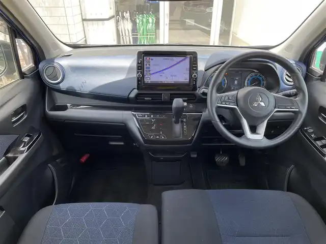三菱 ｅＫクロス G 石川県 2020(令2)年 3.5万km ライトニングブルーマイカ ワンオーナー/純正9型ナビ/フルセグTV/LEDヘッドライト/ドライブレコーダー/インテリキー/プッシュスタート/レーダーブレーキ/シートヒーター/純正アルミホイール/電動ミラー/オートライト/オートエアコン