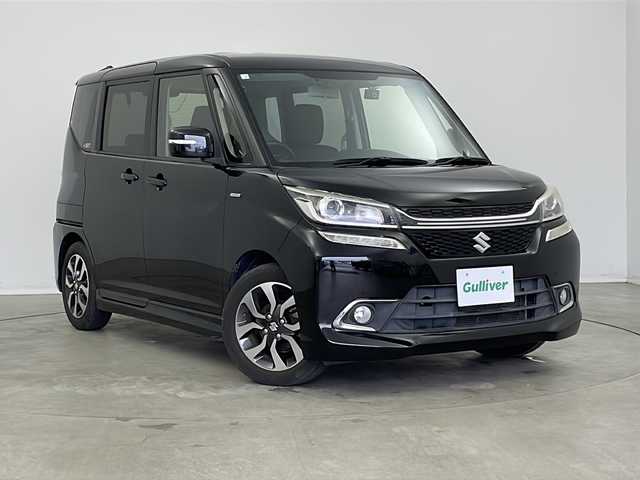 スズキ ソリオ バンディット HV MV Dカメラ ブレーキS 新潟県 2016(平28)年 6.4万km スーパーブラックパール 純正ナビ　CD・DVD・Bluetooth/ドラレコ前後/ETC/両側パワースライドドア/クルーズコントロール/純正アルミ/ディアルカメラブレーキサポート/シートヒーター（運転席）