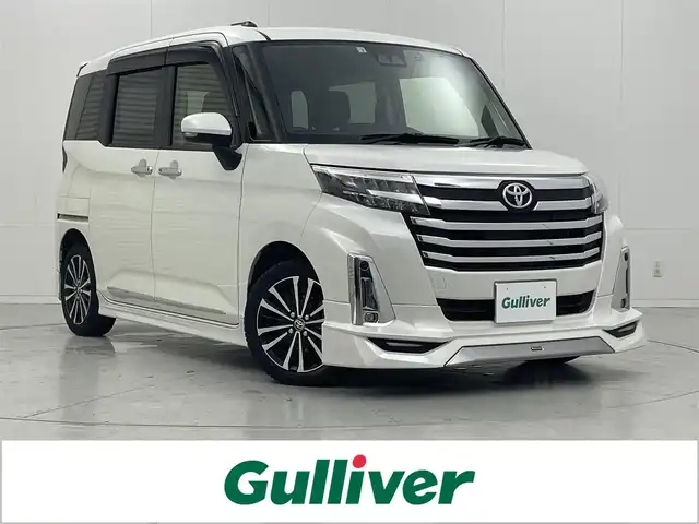 トヨタ ルーミー カスタムG－T 茨城県 2022(令4)年 3.3万km パールホワイトⅢ 純正9型DA/バックカメラ/フルセグ/モデリスタエアロ/衝突被害軽減ブレーキ/車線逸脱抑制装置/レーダークルーズコントロール/オートマチックハイビーム/クリアランスソナー/両側電動スライドドア/ETC/ドラレコ/純正15インチAW/LEDヘッドライト/スマートキー