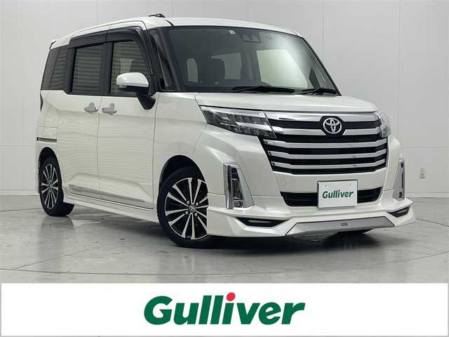 トヨタ ルーミー カスタムG－T 茨城県 2022(令4)年 3.3万km パールホワイトⅢ 純正9型DA/バックカメラ/フルセグ/モデリスタエアロ/衝突被害軽減ブレーキ/車線逸脱抑制装置/レーダークルーズコントロール/オートマチックハイビーム/クリアランスソナー/両側電動スライドドア/ETC/ドラレコ/純正15インチAW/LEDヘッドライト/スマートキー