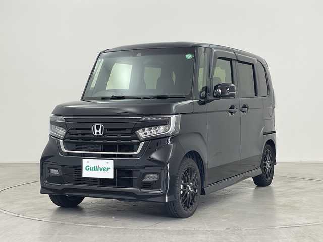 ホンダ Ｎ ＢＯＸ カスタム L ターボ スタイル+ブラック 群馬県 2023(令5)年 2.1万km クリスタルブラックパール ナビ　バックカメラ　ＥＴＣ　ハーフレザーシート　シートヒーター　電動パーキングブレーキ　両側電動スライドドア　アダプティブクルーズコントロール　衝突被害軽減ブレーキ　パドルシフト スマートキー 禁煙車