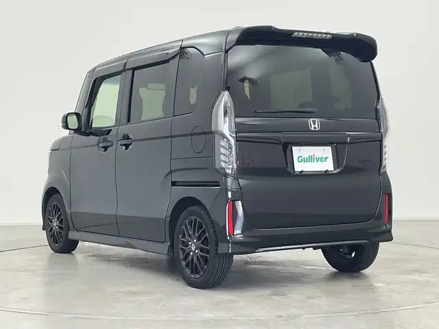 ホンダ Ｎ ＢＯＸ カスタム L ターボ スタイル+ブラック 群馬県 2023(令5)年 2.1万km クリスタルブラックパール ナビ　バックカメラ　ＥＴＣ　ハーフレザーシート　シートヒーター　電動パーキングブレーキ　両側電動スライドドア　アダプティブクルーズコントロール　衝突被害軽減ブレーキ　パドルシフト スマートキー 禁煙車
