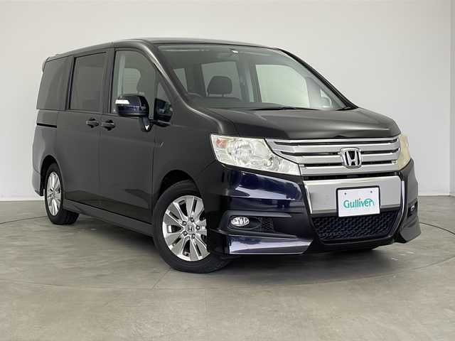 ホンダ ステップワゴン スパーダ S 新潟県 2010(平22)年 3.9万km プレミアムブラキッシュパール 純正HDDナビ/フルセグテレビ/バックカメラ/片側パワースライドドア/ビルトインETC/パドルシフト/ステアリングスイッチ/キーレスエントリー/純正フロアマット