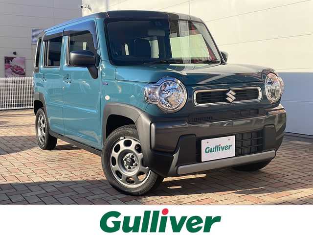 スズキ ハスラー HYBRID G 福井県 2023(令5)年 1.7万km デニムブルー ガンメタリック 2トーン 社外ディスプレイオーディオ　/Ｂｌｕｅｔｏｏｔｈ接続　/前方ドライブレコーダー/ビルトインＥＴＣ　/前席シートヒーター　/アダプティブクルーズコントロール　/ダウンヒルアシストコントール/衝突軽減ブレーキ /レーンアシスト　/リアコーナーセンサー　/横滑り防止装置/アイドリングストップ/スマートキー/プッシュスタート/純正15インチアルミホイール/純正フロアマット
