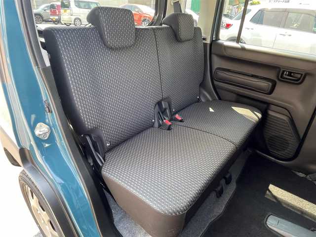 スズキ ハスラー HYBRID G 福井県 2023(令5)年 1.7万km デニムブルー ガンメタリック 2トーン 社外ディスプレイオーディオ　/Ｂｌｕｅｔｏｏｔｈ接続　/前方ドライブレコーダー/ビルトインＥＴＣ　/前席シートヒーター　/アダプティブクルーズコントロール　/ダウンヒルアシストコントール/衝突軽減ブレーキ /レーンアシスト　/リアコーナーセンサー　/横滑り防止装置/アイドリングストップ/スマートキー/プッシュスタート/純正15インチアルミホイール/純正フロアマット