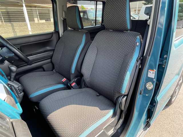 スズキ ハスラー HYBRID G 福井県 2023(令5)年 1.7万km デニムブルー ガンメタリック 2トーン 社外ディスプレイオーディオ　/Ｂｌｕｅｔｏｏｔｈ接続　/前方ドライブレコーダー/ビルトインＥＴＣ　/前席シートヒーター　/アダプティブクルーズコントロール　/ダウンヒルアシストコントール/衝突軽減ブレーキ /レーンアシスト　/リアコーナーセンサー　/横滑り防止装置/アイドリングストップ/スマートキー/プッシュスタート/純正15インチアルミホイール/純正フロアマット