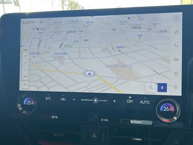 レクサス ＮＸ 350 Fスポーツ 静岡県 2022(令4)年 2万km ソニックチタニウム ワンオーナー/純正ナビ/・FM/・AM/・TV/・Bluetooth/・Miracast/主要装備/・ステルスフルプロテクションフィルム/・ヘッドアップディスプレイ/・全方位カメラ/・運転席+助手席シートヒーター/・運転席+助手席ベンチレーション/・ステアリングヒーター/・黒赤革シート/・前席シートヒーター/・２０インチ純正ＡＷ/・AC100V100W電源/・衝突被害軽減システム/・レーンディパーチャーアラート/・クリアランスソナー/・ブラインドスポットモニター