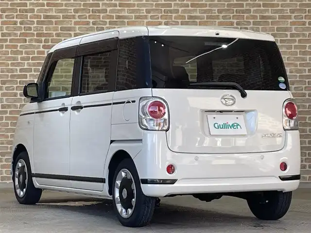 ダイハツ ムーヴ キャンバス G ブラックアクセント リミテッド SAⅢ 岩手県 2020(令2)年 4.8万km パールホワイトⅢ ４WD/パノラマモニター/両側パワースライドドア/スマートアシスト3/衝突回避支援ブレーキ/車線逸脱警報/オートハイビーム/誤発進抑制機能/先行車発信お知らせ機能/横滑り防止装置/アイドリングストップ/運転席シートヒーター/ワイパーデアイサー/純正8インチナビ/フルセグTV/ステアリングスイッチ/ETC/LEDヘッドライト/LEDフォグライト/１４インチスチールホイール/純正ホイールキャップ/純正フロアマット