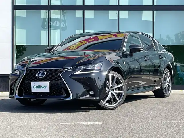 レクサス ＧＳ 300h Fスポーツ 和歌山県 2015(平27)年 7.8万km グラファイトブラックガラスフレーク 純正ナビ/フルセグTV/(CD/DVD/Bluetooth)/バックカメラ/衝突軽減ブレーキ/横滑り防止機能/レーンキープアシスト/コーナーセンサー/レーダークルコン/シートヒーター/エアーベンチレーション/ステアリングヒーター/パワーシート/ポジションメモリー/ビルトインETC/電動パーキング/オートホールド/3眼LED/パドルシフト/フォグランプ