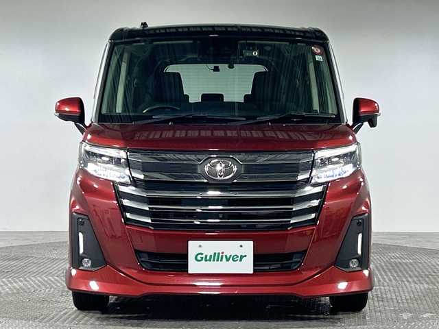 トヨタ ルーミー カスタムG－T 神奈川県 2020(令2)年 1.3万km ブラックマイカメタリック/ファイアークォーツレッドメタリック 純正9型SDナビゲーション【NSZT-Y68T】/AM FM フルセグ Bluetooth SD CD DVD/パノラマミックビューモニター/両側パワースライドドア/スマートアシスト/衝突回避支援ブレーキ機能/車線逸脱警報機能/衝突警報機能/ふらつき警報/ブレーキ制御付誤発進抑制機能/サイドビューランプ/先行車発進お知らせ機能/コーナーセンサー/アダプティブドライビングビーム/アダプティブクルーズコントロール/路側逸脱警報/標識認識機能/アイドリングストップ/ETC/電子パーキングブレーキ/オートホールド/前席シートヒーター/革巻きステアリング/ステアリングリモコン/前後ドライブレコーダー/純正フロアマット/純正15インチアルミホイル/LEDヘッドライト/オートライト/フォグランプ/電動格納ミラー/ウィンカーミラー/ドアバイザー/プッシュスタート/スマートキー