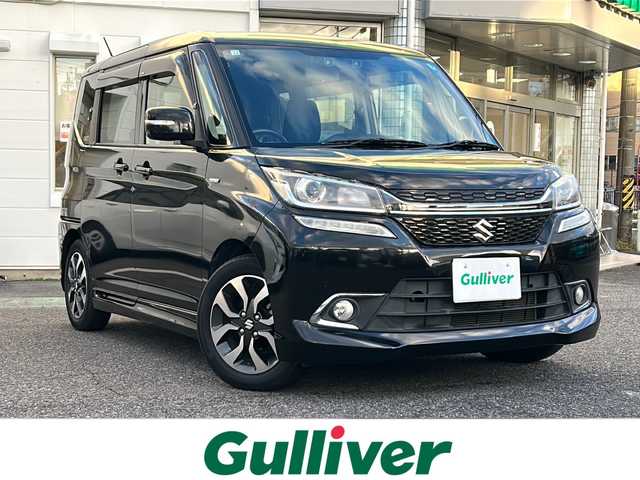 スズキ ソリオ バンディット HV MV Dカメラ ブレーキS 愛知県 2016(平28)年 6.5万km スーパーブラックパール ・禁煙車/・ワンオーナー/・社外ナビ/フルセグTV/・バックカメラ/・ETC/・ステアスイッチ/・デュアルカメラブレーキサポート/・LDA/・誤発進抑制機能/・ふらつき警報/・先行車発進お知らせ機能/・アイドリングストップ/・純正１５インチアルミ/・クルーズコントロール/・両側パワースライドドア/・LEDオートライト/・フォグランプ/・プッシュスタート/・電動格納ミラーウインカー/・運転席シートヒーター/・横滑り防止装置/・ドアバイザー/・純正フロアマット/・新車保証書/・取扱説明書/・スペアキー