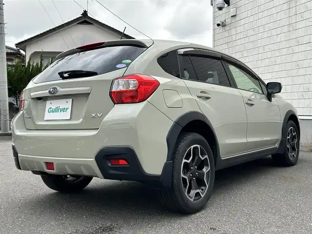 スバル インプレッサ ＸＶ 2．0i－L アイサイト 山形県 2015(平27)年 4.9万km デザートカーキ 4WD/純正ナビ/クルーズコントロール/パドルシフト/横滑り防止装置/アイドリングストップ/衝突軽減ブレーキ/逸脱防止装置/パワーシート/純正バイザー/純正マット/プッシュスタート/フォグランプ/ETC