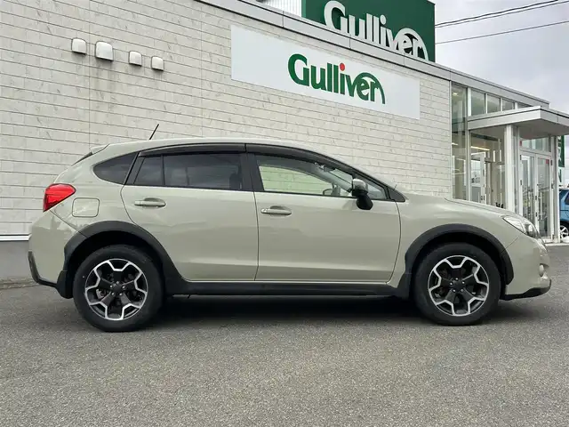 スバル インプレッサ ＸＶ 2．0i－L アイサイト 山形県 2015(平27)年 4.9万km デザートカーキ 4WD/純正ナビ/クルーズコントロール/パドルシフト/横滑り防止装置/アイドリングストップ/衝突軽減ブレーキ/逸脱防止装置/パワーシート/純正バイザー/純正マット/プッシュスタート/フォグランプ/ETC