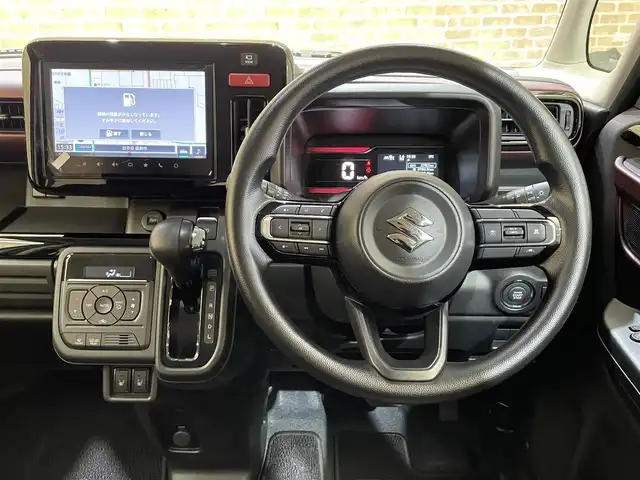 スズキ スペーシア カスタム HYBRID GS 岩手県 2024(令6)年 0.3万km ピュアホワイトP ４WD/全方位モニター/左側パワースライドドア/スズキセーフティサポート/デュアルセンサーブレーキサポートII/車線逸脱抑制機能/アダプティブクルーズコントロール/車線維持支援機能/誤発進抑制機能/先行車発信お知らせ機能/標識認識機能/ハイビームアシスト/ブレーキホールド機能/パーキングセンサー/横滑り防止装置/アイドリングストップ/マニュアルレベリングLEDヘッドランプ/LEDランプ/純正14インチアルミホイール/ロールサンシェード/前席シートヒーター/純正メモリナビ/フルセグTV/AppleCarPlay・AndroidAuto/ステアリングスイッチ/純正フロアマット