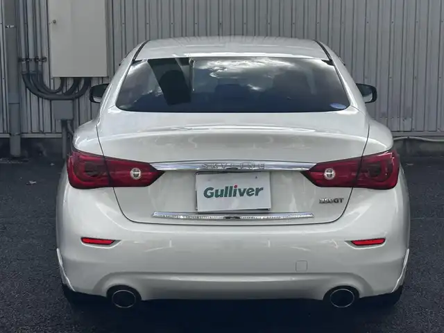 日産 スカイライン ハイブリッド 350GT 静岡県 2014(平26)年 5.7万km クリスタルホワイトパール ユーザー買取車両/純正HDDナビ【AM/FM/TV/BT/CD/iPod】/純正LEDヘッドライト/エンジンスタートボタン/MTモード付AT/クルーズコントロール/バックカメラ/ETC/USB入力端子/パワーシート/レザーシート/純正17インチAW/横滑り防止装置/コーナーセンサー/スマートキー/スペアキー×2/保証書/取扱説明書