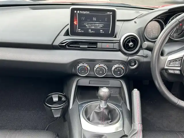 マツダ ロードスター S スペシャルパッケージ 島根県 2015(平27)年 4.6万km ソウルレッドプレミアムメタリック ワンオーナー　/純正ＳＤナビ　/フルセグＴＶ　/ＤＶＤ再生　/Ｂｌｕｅｔｏｏｔｈ接続　/バックカメラ　/ＥＴＣ　/横滑り防止装置　/スマートキー　/プッシュスタート　/純正ＬＥＤヘッドライト　/社外１６インチアルミホイール（RAYS）　/純正フロアマット/保証書・取扱説明書/スペアキー1本