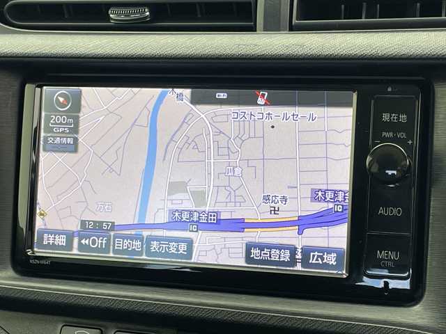トヨタ アクア G ブラックソフトレザーセレ 千葉県 2014(平26)年 4.9万km ブラックマイカ バックカメラ/純正SDナビ/（フルセグ/Bluetooth/CD/DVD/FM/AM）/アイドリングストップ/ETC/ドライブレコーダー（前のみ）/レザーシート/ハロゲンヘッドライト/純正フロアマット/社外サイドバイザー/電動格納ミラー