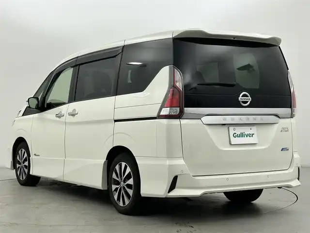 日産 セレナ ハイウェイスター プロパイロットED 群馬県 2017(平29)年 2.9万km ブリリアントホワイトパール アルパイン後席用フリップダウンモニター　プロパイロット　社外8インチナビ（CD/DVD/Bluetooth/フルセグ/SD）　　バックカメラ　ETC　両側パワースライドドア　エマージェンシーブレーキ　車線逸脱警報　電動パーキングブレーキ　前席シートヒーター　純正エンジンスターター　LEDヘッドライト　純正16インチアルミホイール