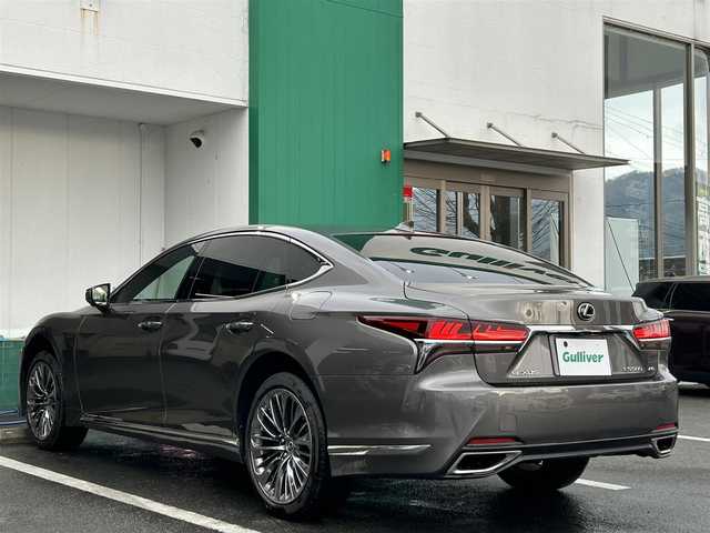 レクサス ＬＳ 500 Iパッケージ 京都府 2018(平30)年 5.7万km マンガンラスター 〇4WD/ターボ/〇純正12.3インチナビ/〇フルセグTV/〇バックカメラ/〇パノラマモニター/〇ビルトインETC2.0/〇ドライブレコーダー/〇セーフティ＋A/〇デジタルインナーミラー/〇ヘッドアップディスプレイ/〇LEDヘッドランプ/〇オートライト/〇電動トランクリッド/〇純正20インチアルミ/〇本木製/革巻きコンビステアリング/〇ステアリングヒーター/〇パドルシフト/〇革シート/〇シートヒーター/〇シートベンチレーション/〇パワーシート/〇リフレッシュシート/〇電動サンシェード/〇左右独立オートエアコン/〇スマートキー/〇禁煙車