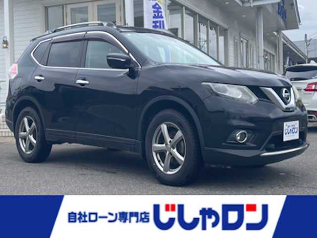 日産 エクストレイル 20X エマージェンシーブレーキ 秋田県 2014(平26)年 12.4万km ダイヤモンドブラック (株)IDOMが運営する【じしゃロン 秋田店】の自社ローン専用車両になります。こちらは現金またはオートローンご利用時の価格です。自社ローンご希望の方は別途その旨お申付け下さい/メモリナビ/フルセグテレビ/バックカメラ/ウィンカーミラー/クルーズコントロール/ドアバイザー/プッシュスタート/スマートキー/シートヒーター