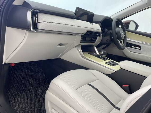マツダ ＣＸ－８０ XD HV プレミアムモダン 沖縄県 2024(令6)年 0.9万km ワイン 純正ナビ/（フルセグＴＶ　Ｂｌｕｅｔｏｏｔｈ接続　HDMI USB）/ＥＴＣ/ドライブレコーダー/360°ビューモニター/サンルーフ　/クルーズコントロール/４WD/100V充電/メモリ付パワーシート/シートヒーター/エアシート/レザーシート/パワーバックドア/ステアリングスイッチ/ステアリングヒーター/クリアランスソナー/スマートキー/プッシュスタート/純正フロアマット/純正20インチアルミホイール/LEDヘッドライト/オートライト