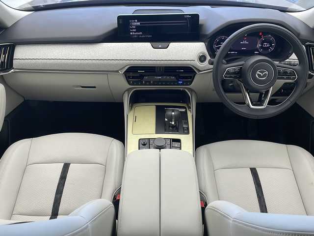 マツダ ＣＸ－８０ XD HV プレミアムモダン 沖縄県 2024(令6)年 0.9万km ワイン 純正ナビ/（フルセグＴＶ　Ｂｌｕｅｔｏｏｔｈ接続　HDMI USB）/ＥＴＣ/ドライブレコーダー/360°ビューモニター/サンルーフ　/クルーズコントロール/４WD/100V充電/メモリ付パワーシート/シートヒーター/エアシート/レザーシート/パワーバックドア/ステアリングスイッチ/ステアリングヒーター/クリアランスソナー/スマートキー/プッシュスタート/純正フロアマット/純正20インチアルミホイール/LEDヘッドライト/オートライト
