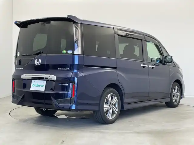 ホンダ ステップワゴン スパーダ ハイブリッド G EX ホンダセンシング 新潟県 2018(平30)年 5.3万km オブシダンブルーパール 社外SDメモリナビ(型式:AVIC-RL801)/フルセグテレビ/バックカメラ/クルーズコントロール/プッシュスタート/プッシュスタート/両側パワースライドドア/ビルトインETC/レーンアシスト/衝突軽減ブレーキ/EVモード/横滑り防止装置/運転席、助手席シートヒーター