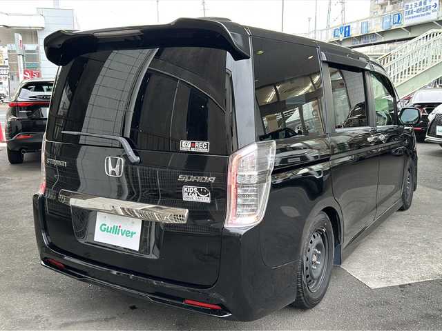 ホンダ ステップワゴン スパーダ Z クールスピリット 京都府 2012(平24)年 9.1万km プレミアムスパークルブラックパール 純正SDナビ /（VXM-135VFNi)/フルセグTV /フリップダウンモニター　/禁煙車　/両側パワースライドドア　/バックカメラ　/HIDライト　/クルーズコントロール　/パドルシフト　/ハーフレザー　/前後社外ドラレコ　/(XLDR-L3)/ウインカーミラー/アイドリングストップ/純正ビルトインETC/パワーステアリング/パワーウィンドウ/CD/DVD再生機能有/iPod/USB/横滑り防止/盗難防止装置
