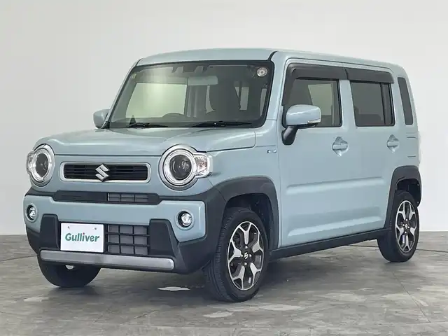 スズキ ハスラー HYBRID X 群馬県 2020(令2)年 2.5万km オフブルーM 社外７インチナビ　バックカメラ　ＬＥＤライト　ハイビームアシスト　シートヒーター　純正１５インチアルミホイール　ステアリングリモコン　ＥＴＣ　ドライブレコーダー　コーナーセンサー　スマートキー　禁煙車