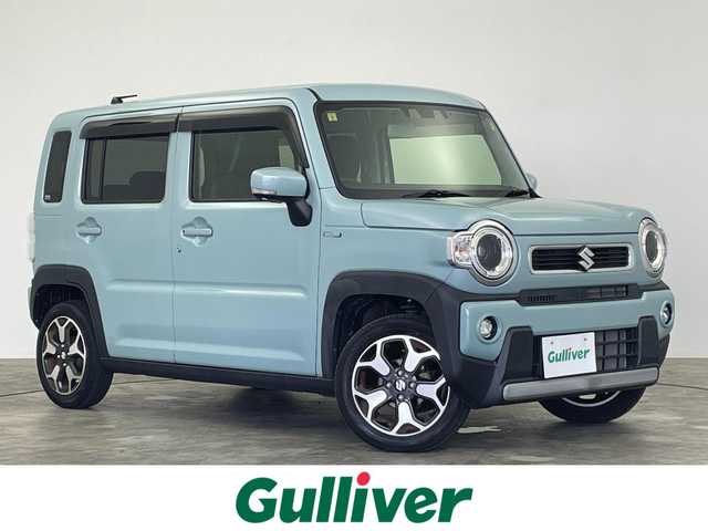 スズキ ハスラー HYBRID X 群馬県 2020(令2)年 2.5万km オフブルーM 社外７インチナビ　バックカメラ　ＬＥＤライト　ハイビームアシスト　シートヒーター　純正１５インチアルミホイール　ステアリングリモコン　ＥＴＣ　ドライブレコーダー　コーナーセンサー　スマートキー　禁煙車