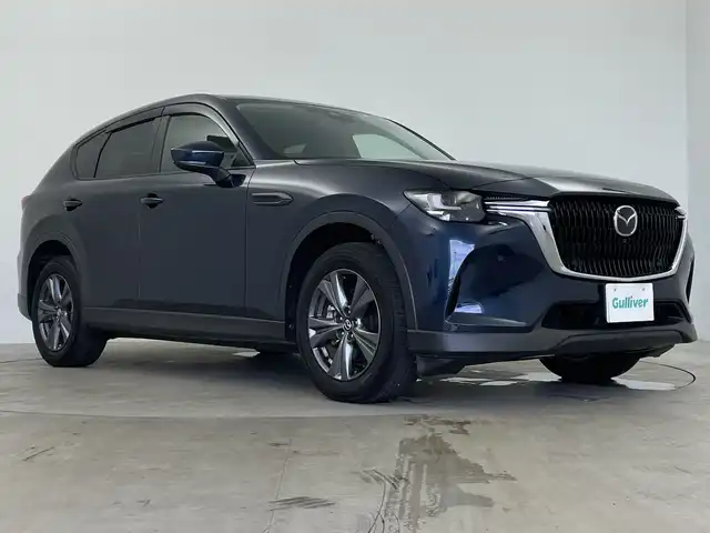 マツダ ＣＸ－６０ XD Sパッケージ 鹿児島県 2023(令5)年 0.9万km ディープクリスタルブルーマイカ メーカーナビ/（BT/フルセグTV）/レーダークルーズコントロール/衝突被害軽減ブレーキ/レーンキープアシスト/全方位カメラ/シートヒーター/ステアリングヒーター/パワーシート/電動パーキングブレーキ/オートホールド機能/パドルシフト/オートライト/オートマチックハイビーム/ドアバイザー/スマートキー/プッシュスタート