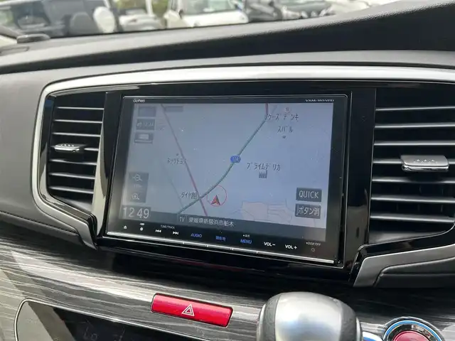 ホンダ オデッセイ アブソルート・EXホンダセンジング 愛媛県 2017(平29)年 5.3万km ホワイトオーキッドパール 純正8型ナビ/バックカメラ/両側電動スライド/ブラインドスポットモニター/アダプティブクルーズコントロール/パドルシフト/半革電動シート/クリアランスソナー/LEDヘッドライト/後付け大型アームレスト/ドアバイザー/シガーソケット/ステアリングリモコン/電格ミラー/ヒートミラー/現状サマー(純正AW)(225/45/R18)/Continental ContiMAXContactMC5