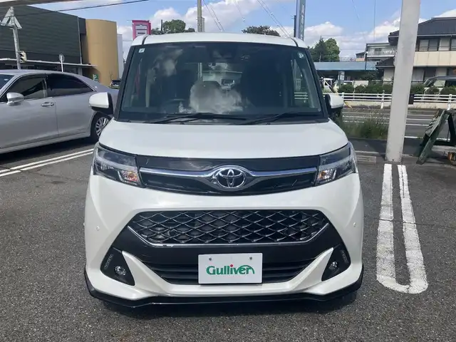 トヨタ タンク カスタムG 愛知県 2019(令1)年 5.7万km パールホワイトⅢ スマートアシスト/衝突回避支援ブレーキサポート/純正SDナビTV/Bluetoothオーディオ/バックカメラ/スマートキー×2ヶ/プッシュスタート/クルーズコントロール/前後2カメラドライブレコーダー/両側パワースライドドア/ETC/LEDヘッドライト/オートライト/オートマチックハイビーム/アイドルストップ/純正アルミホイル/純正フロアマット/保証書取説有り