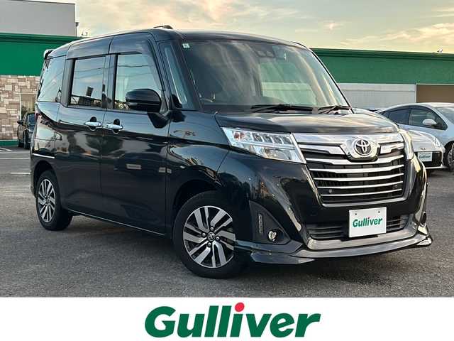 トヨタ ルーミー カスタムG 徳島県 2020(令2)年 5.1万km ブラックマイカメタリック 純正T-Connectナビ【NSZT-W68T】/（Bluetooth/フルセグTV/CD/DVD/AM/FM）/バックカメラ/両側パワースライドドア/シートヒーター/クルーズコントロール/前後コーナーセンサー/LEDヘッドライト/オートライト/前後ドラレコ/ETC/スペアキー/純正14AW/電格ミラー/ドアバイザー