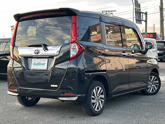 トヨタ ルーミー カスタムG 徳島県 2020(令2)年 5.1万km ブラックマイカメタリック 純正T-Connectナビ【NSZT-W68T】/（Bluetooth/フルセグTV/CD/DVD/AM/FM）/バックカメラ/両側パワースライドドア/シートヒーター/クルーズコントロール/前後コーナーセンサー/LEDヘッドライト/オートライト/前後ドラレコ/ETC/スペアキー/純正14AW/電格ミラー/ドアバイザー