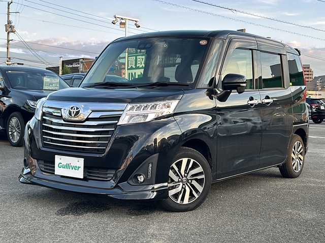 トヨタ ルーミー カスタムG 徳島県 2020(令2)年 5.1万km ブラックマイカメタリック 純正T-Connectナビ【NSZT-W68T】/（Bluetooth/フルセグTV/CD/DVD/AM/FM）/バックカメラ/両側パワースライドドア/シートヒーター/クルーズコントロール/前後コーナーセンサー/LEDヘッドライト/オートライト/前後ドラレコ/ETC/スペアキー/純正14AW/電格ミラー/ドアバイザー