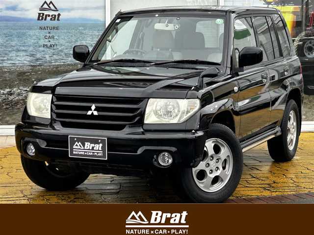 三菱 パジェロ イオ パールパッケージ ナビED 道北・旭川 2002(平14)年 3.7万km ピレネーブラック 走行距離36700キロ/運転席助手席エアバック/純正アルミホイール/電動格納ドアミラー/オートエアコン/ABS/背面タイヤ/社外ドライブレコーダー