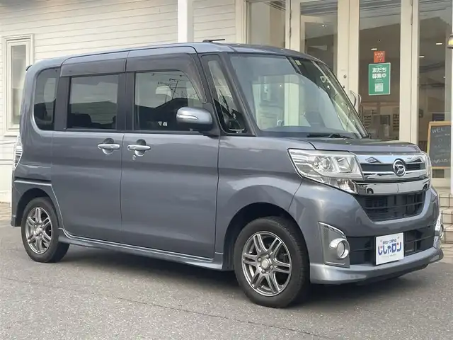 ダイハツ タント カスタム X 秋田県 2014(平26)年 12万km タングステングレーM (株)IDOMが運営する【じしゃロン秋田店】の自社ローン専用車両になりますこちらは現金またはオートローンご利用時の価格です。自社ローンご希望の方は別途その旨お申付け下さい/社外SDナビ【CD/DVD/SD/USB/iPod】/バックカメラ/フルセグTV/両側パワースライドドア/LEDヘッドライト/サマータイヤのみ4本