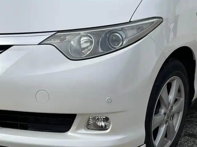 トヨタ エスティマ ハイブリッド G 神奈川県 2006(平18)年 3.5万km ホワイトパールクリスタルシャイン メーカーOP HDDナビ/　（CD・DVD）/フルセグTV/純正フリップダウンモニター/両側パワースライドドア/前後コーナーセンサー/ビルトインETC/純正17インチAW/クルーズコントロール/スマートキー/保証書/取扱説明書