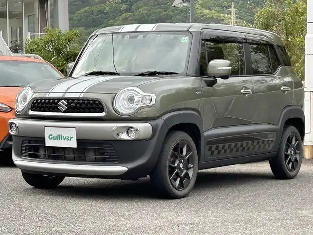 スズキ クロスビー HYBRID MZ 長崎県 2021(令3)年 1.9万km タフカーキパールメタリック ワンオーナー/純正SDナビ(Bluetooth/FM/AM/TV/CD/DVD)/パドルシフト/プッシュスタート/スマートキー/ビルトインETC/前席シートヒーター/デュアルカメラブレーキサポート/車線逸脱警報/ESP装備車/リヤパーキングセンサー/アイドリングストップ/純正フロアマット/純正16AW