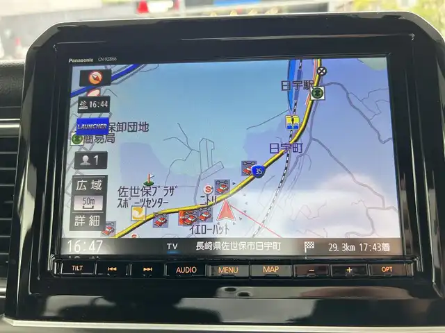 スズキ クロスビー HYBRID MZ 長崎県 2021(令3)年 1.9万km タフカーキパールメタリック ワンオーナー/純正SDナビ(Bluetooth/FM/AM/TV/CD/DVD)/パドルシフト/プッシュスタート/スマートキー/ビルトインETC/前席シートヒーター/デュアルカメラブレーキサポート/車線逸脱警報/ESP装備車/リヤパーキングセンサー/アイドリングストップ/純正フロアマット/純正16AW