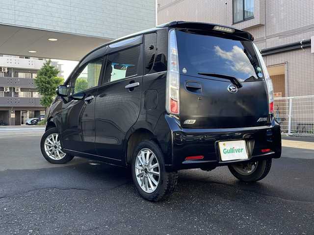 ダイハツ ムーヴ カスタム X 道央・札幌 2012(平24)年 8.4万km ブラックマイカメタリック 4WD/ETC/社外ナビ(AM/FM/TV/CD/DVD)/エコドライブモード/アイドリングストップ/スマートキー