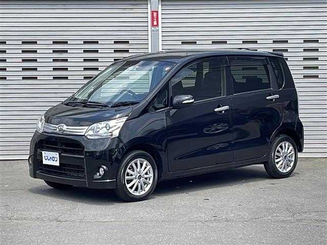 ダイハツ ムーヴ カスタム X 道央・札幌 2012(平24)年 8.4万km ブラックマイカメタリック 4WD/ETC/社外ナビ(AM/FM/TV/CD/DVD)/エコドライブモード/アイドリングストップ/スマートキー